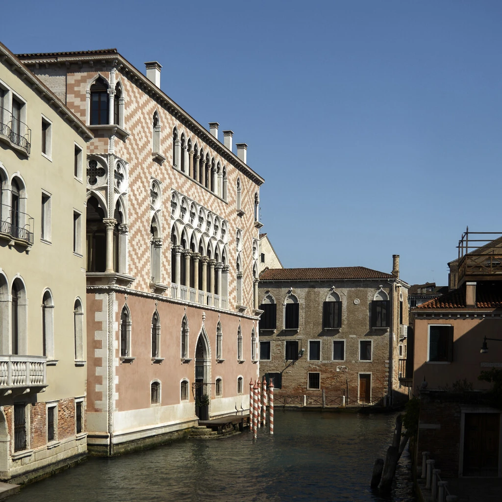 Orient Express Venezia Palazzo Dona Giovannelli facade along the canal in Cannaregio Venice