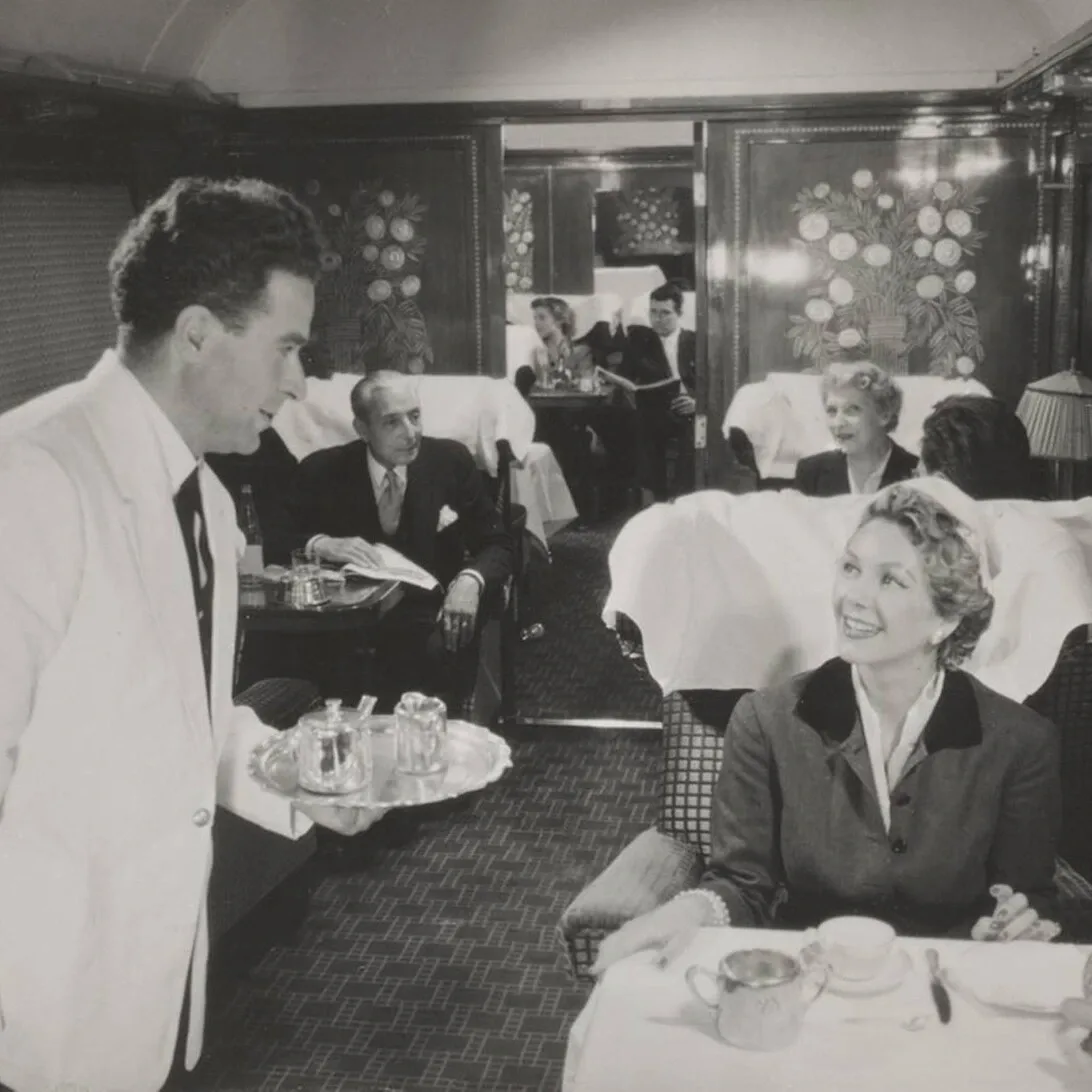 Art Deco Pullman carriage interior by Lalique and Prou
