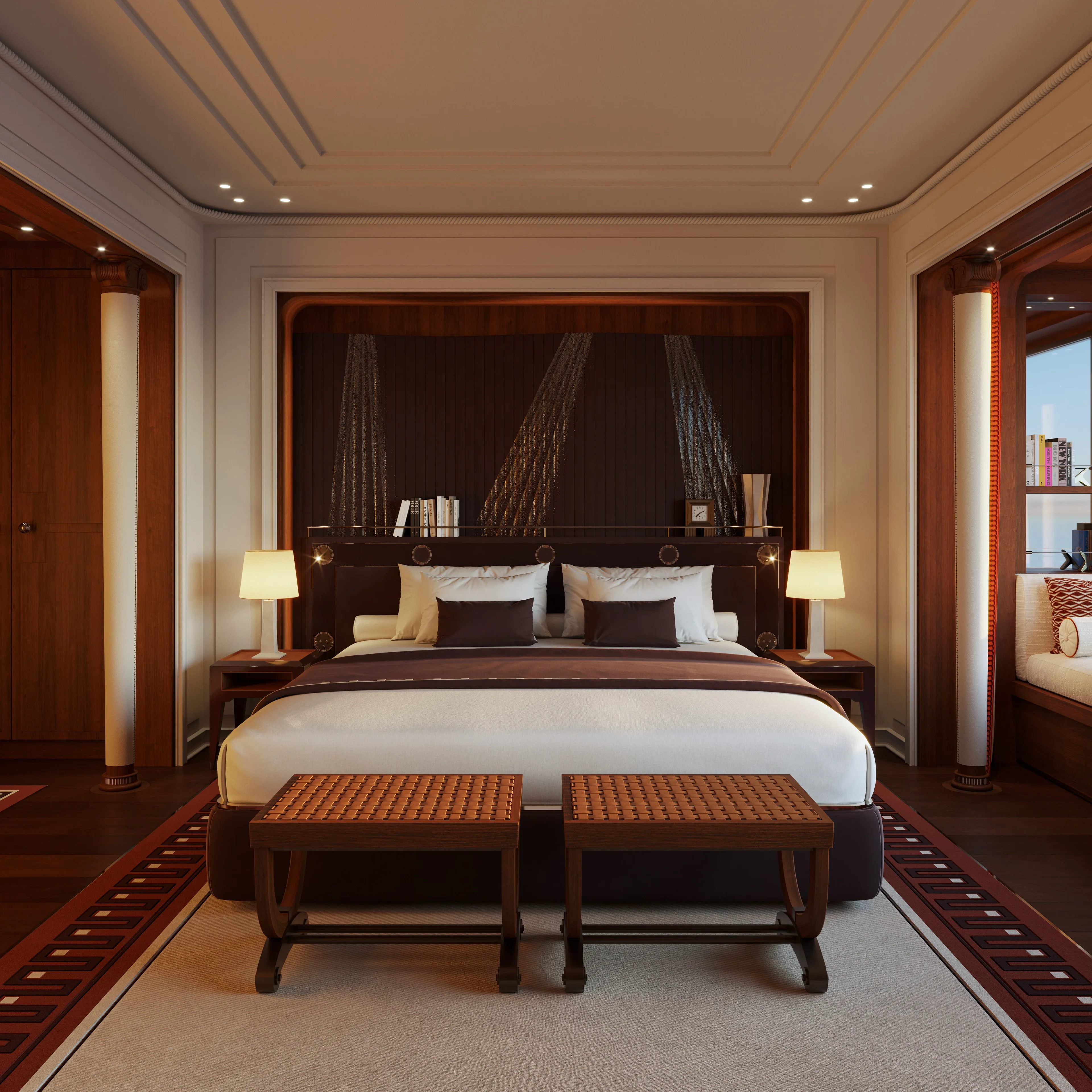 Suite with sunbed and sea view