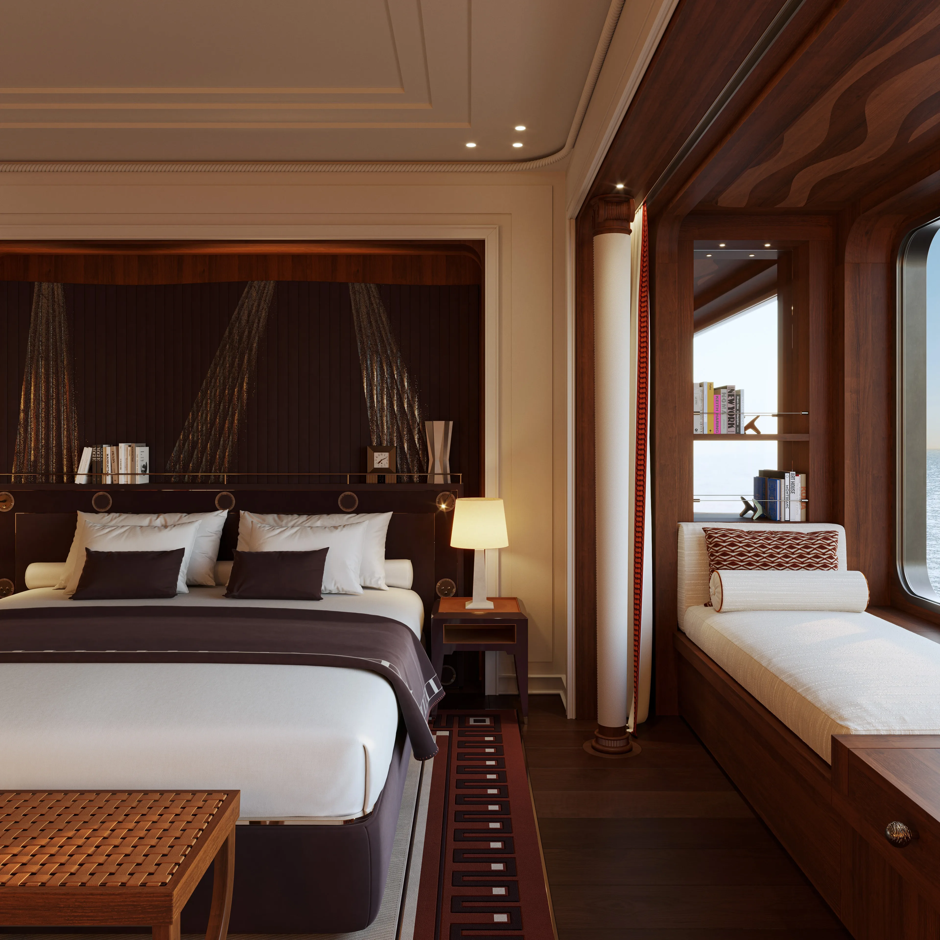 Suite with sunbed and sea view