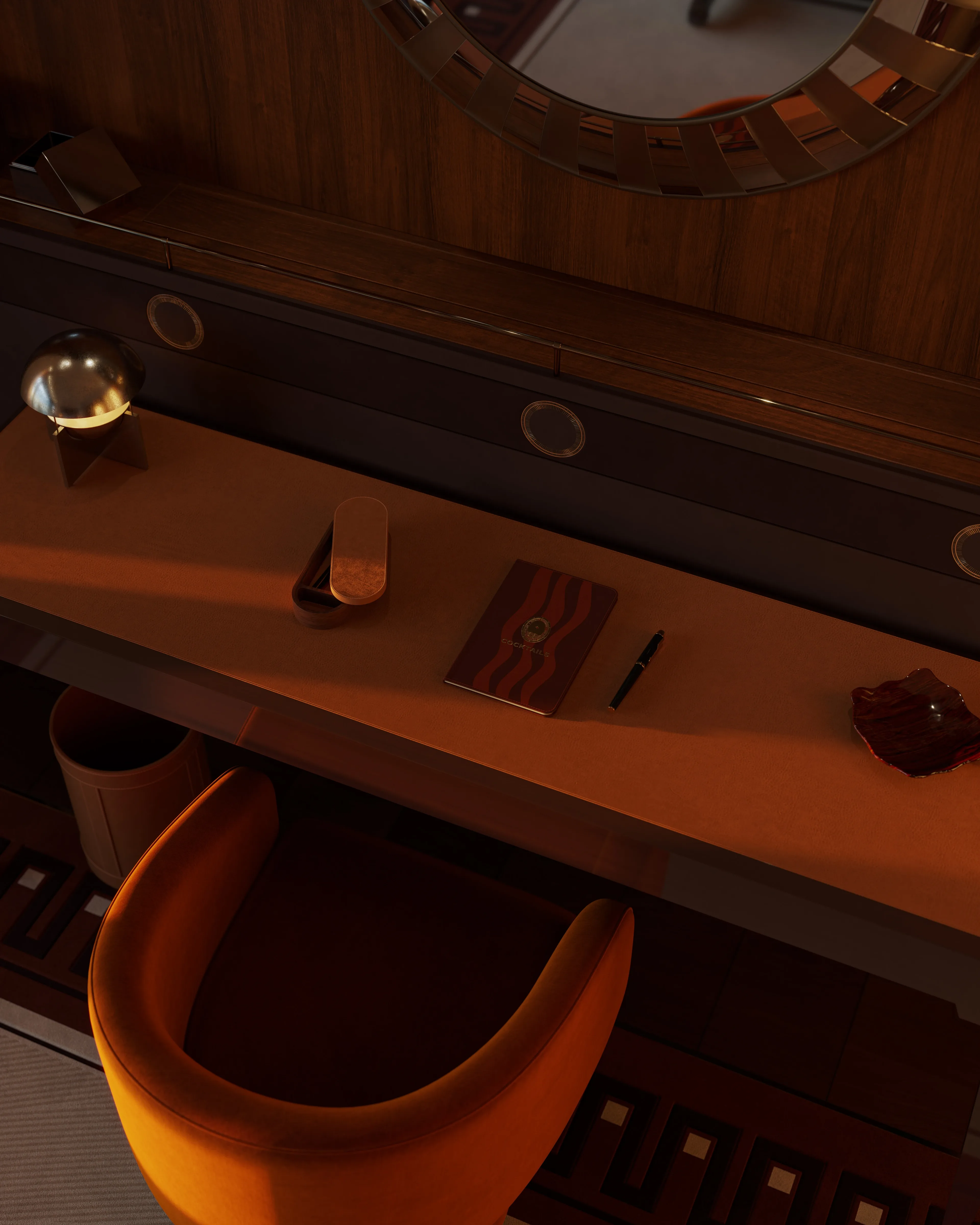 Luxury suite with desk