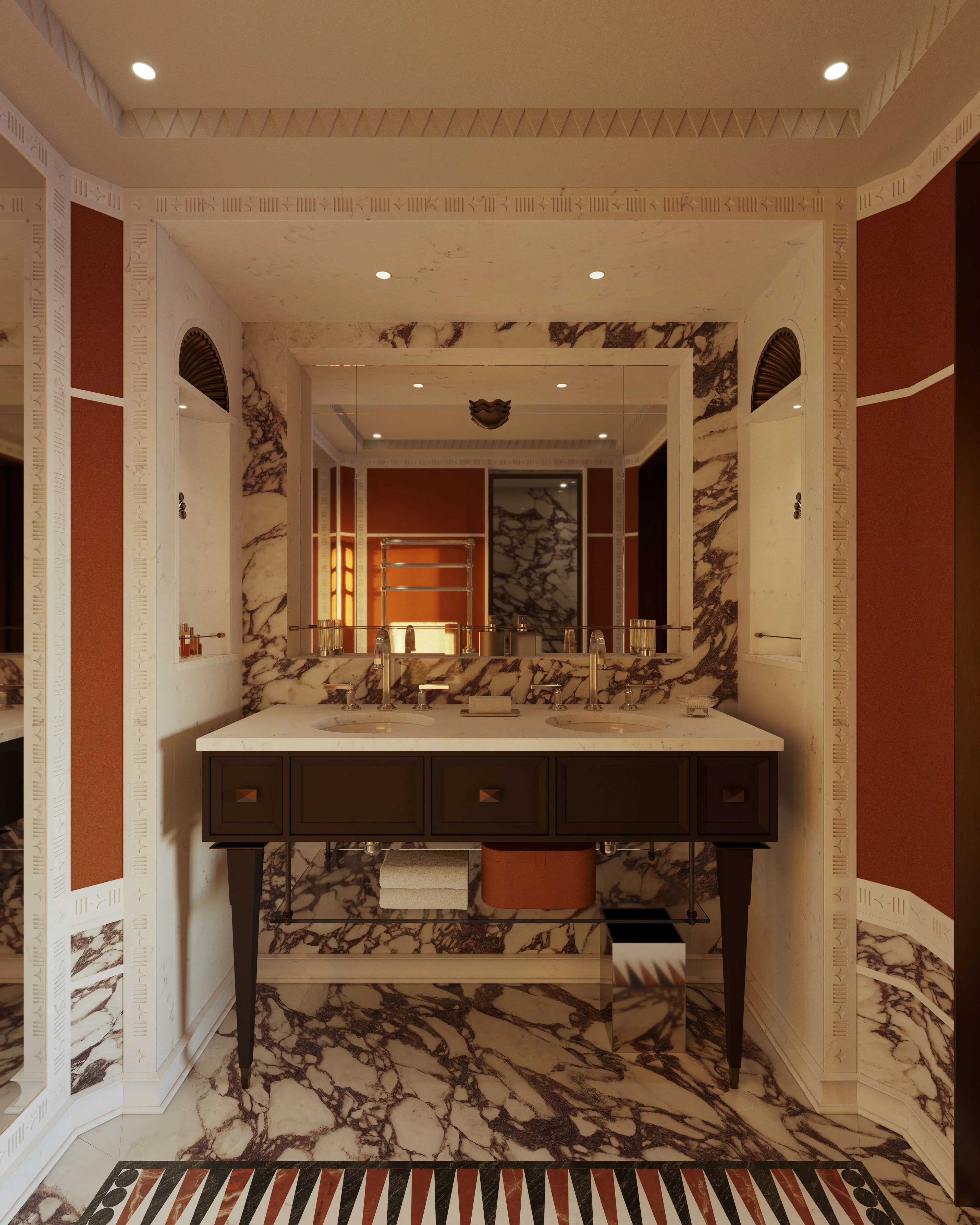 Luxury marble bathroom