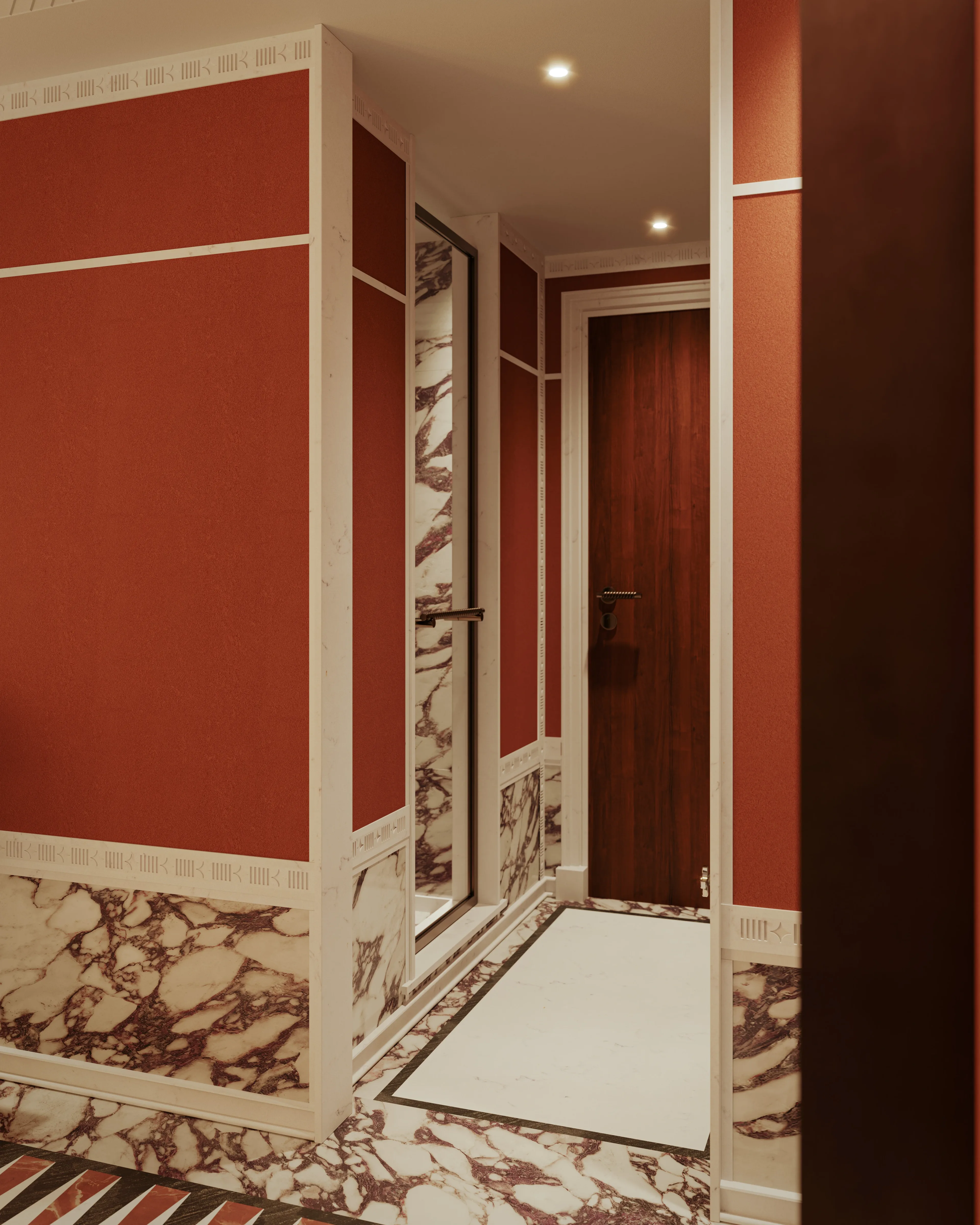 Luxury marble bathroom 