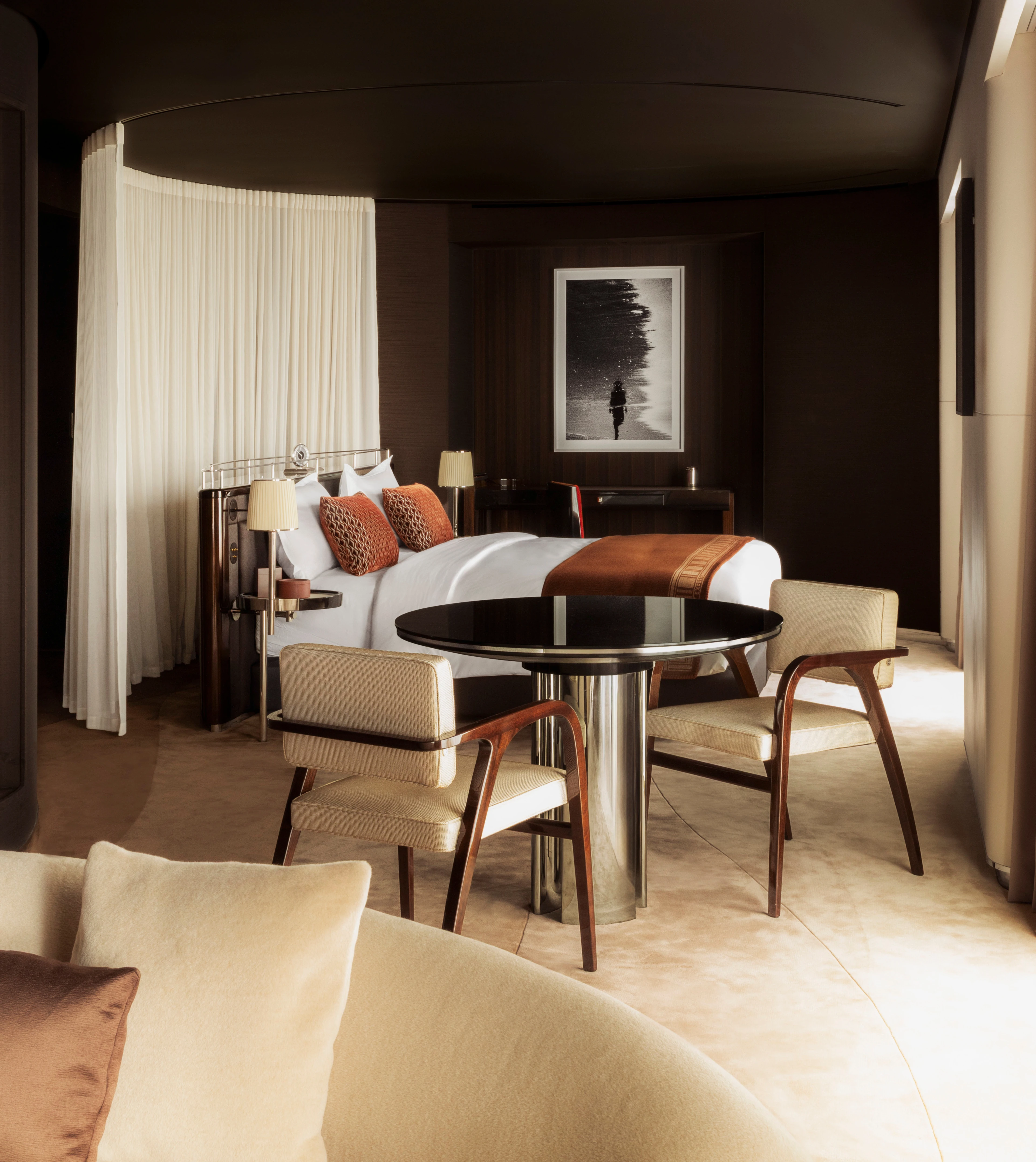 Exclusive yacht suite with terrace and sea view