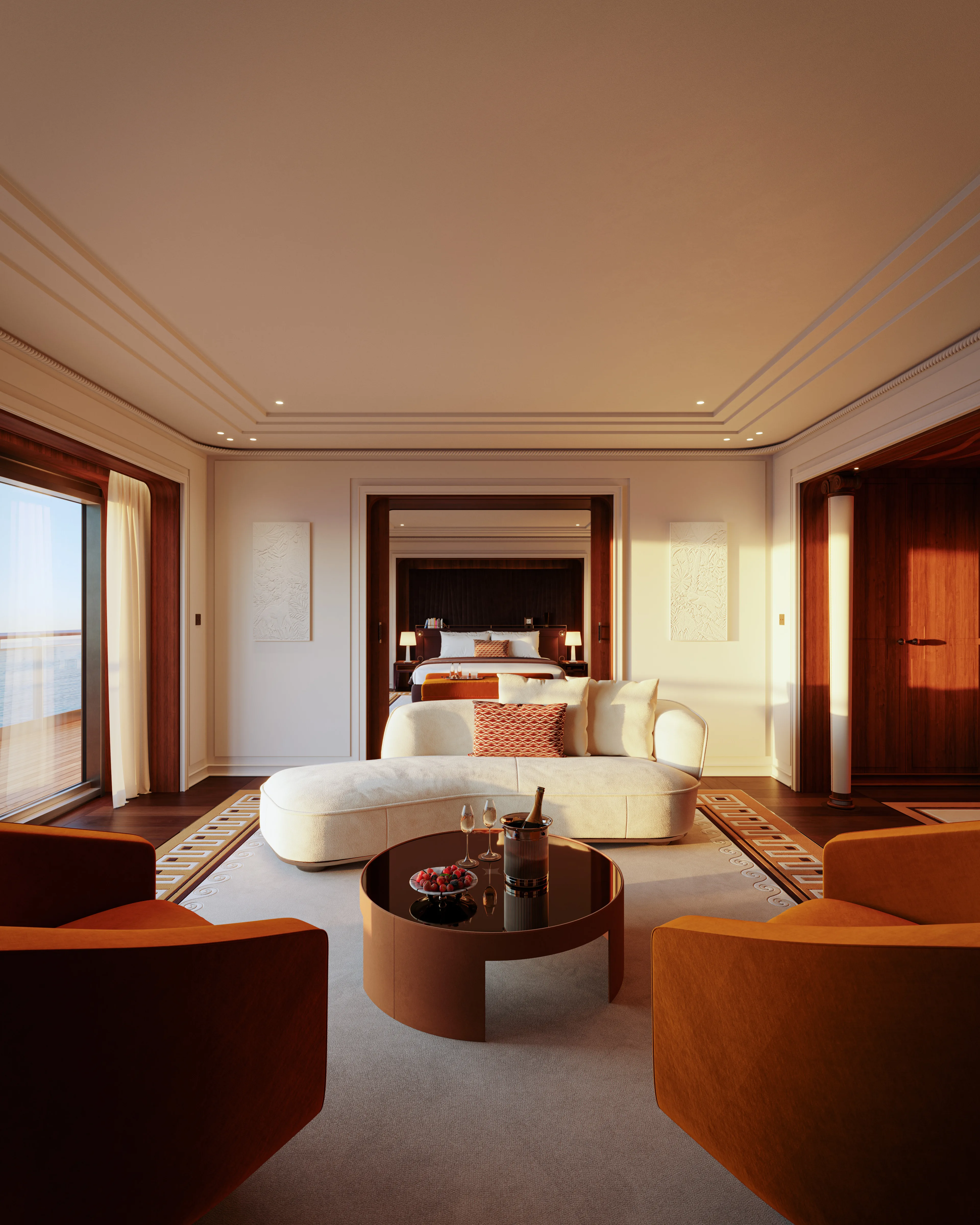 Luxury suite with living room