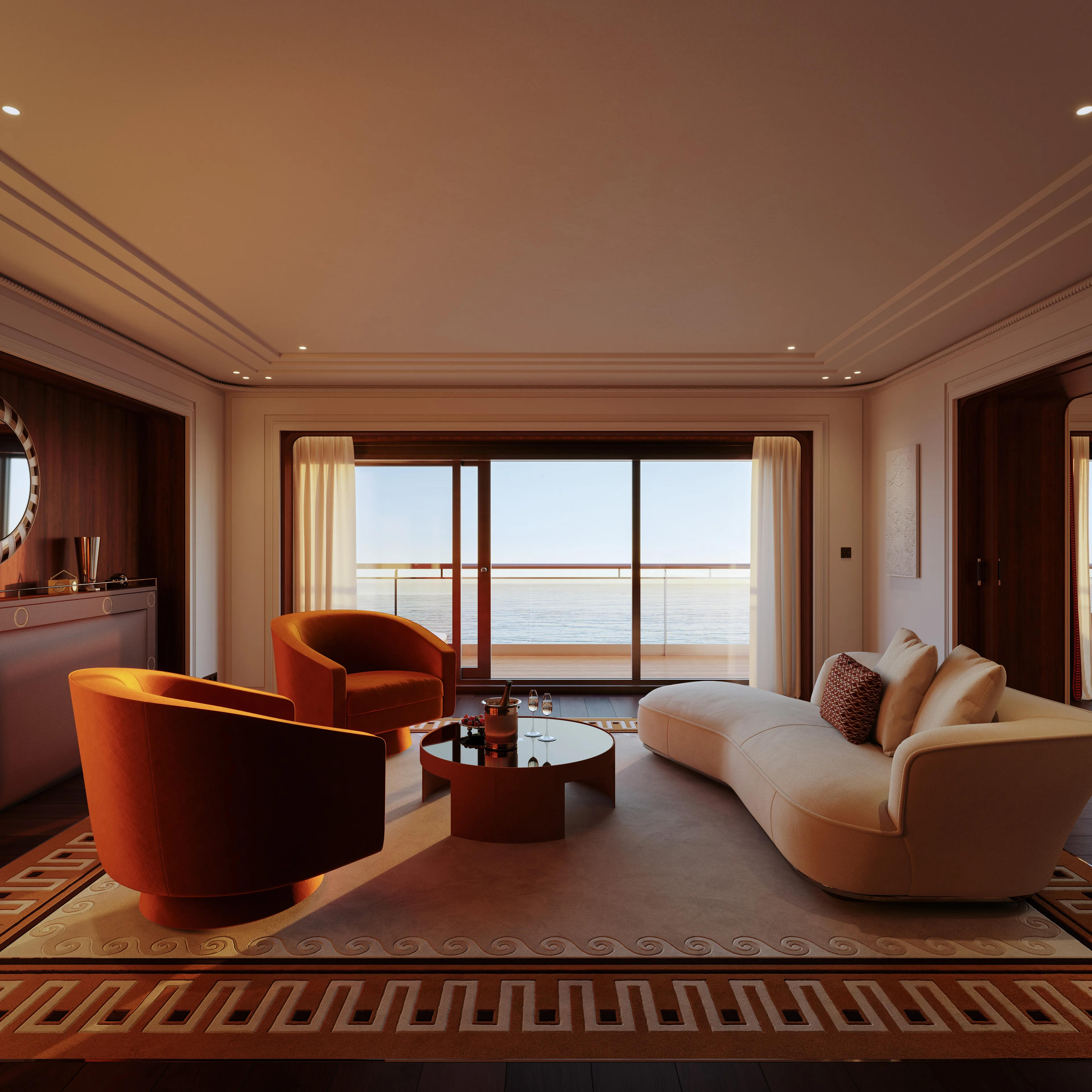 Luxury suite with sea view