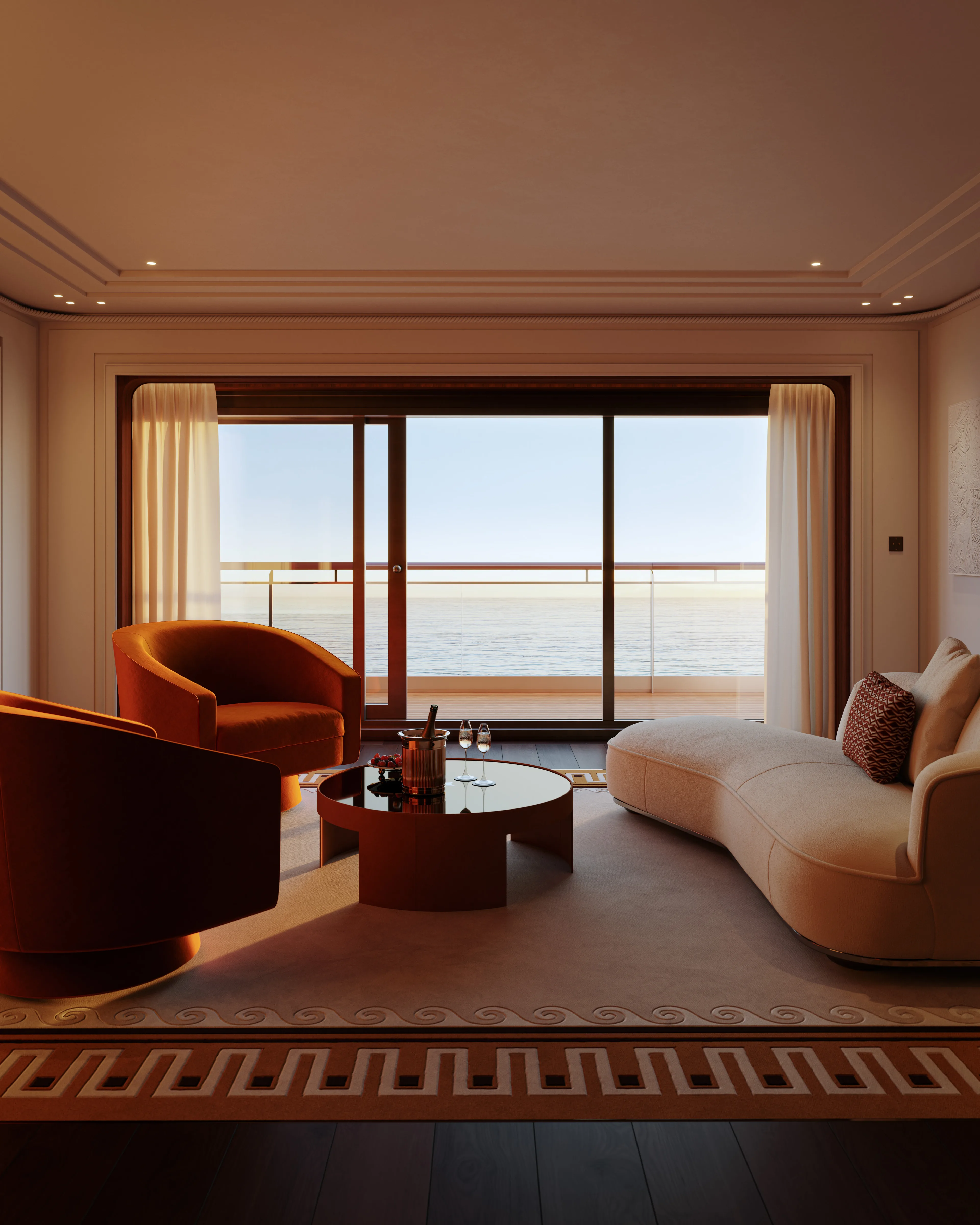 Luxury suite with living room