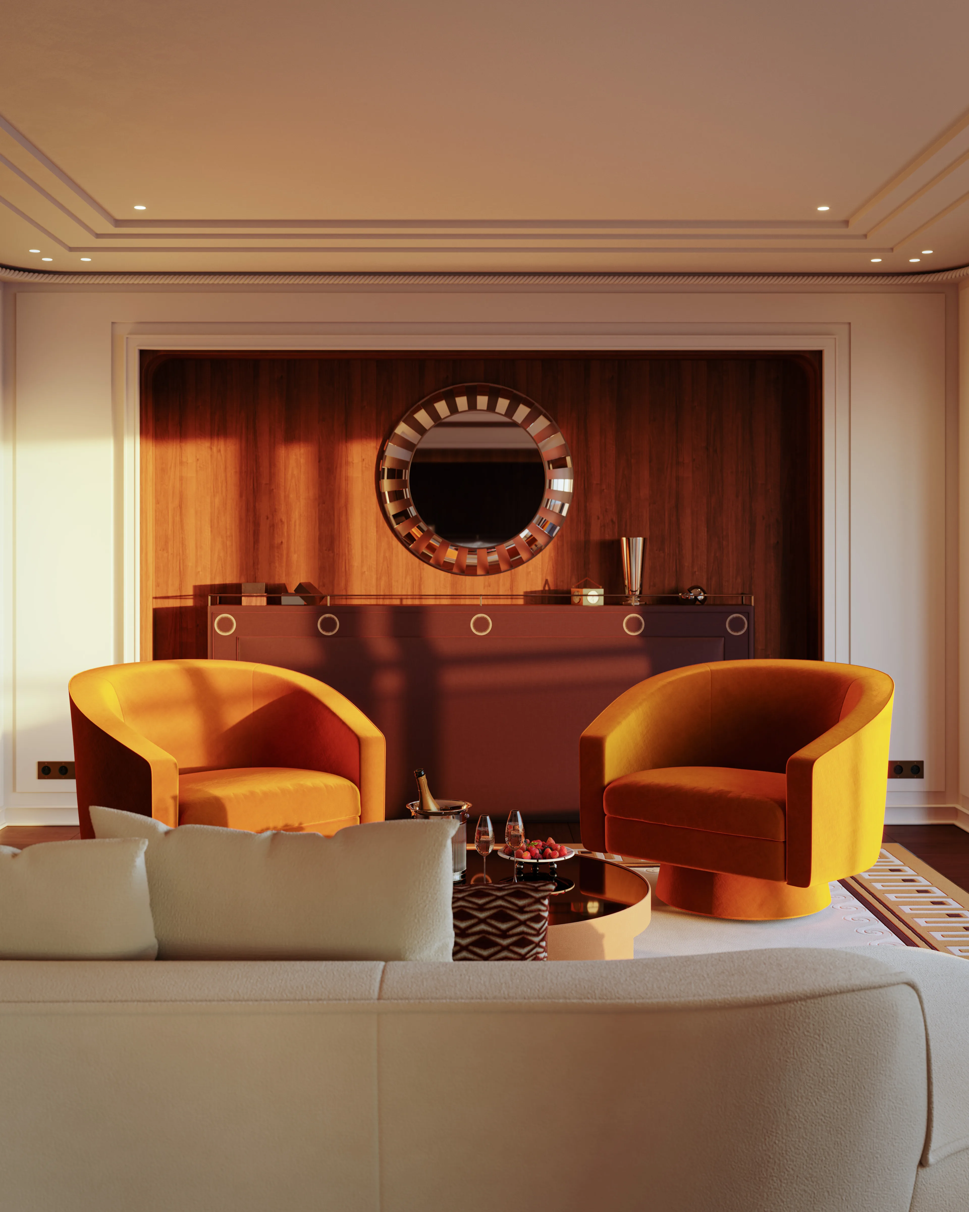 Luxury suite with living room