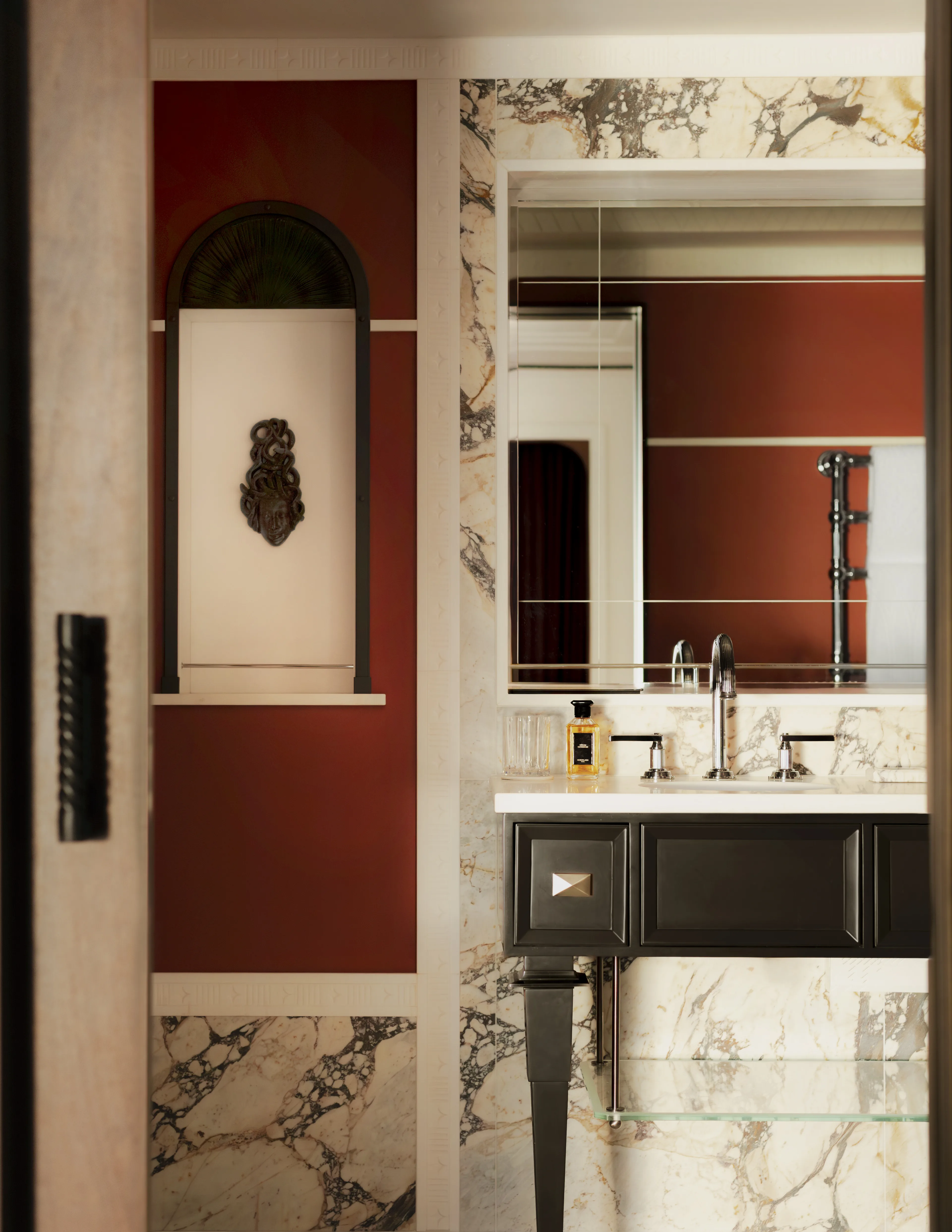 Luxury bathroom with marble