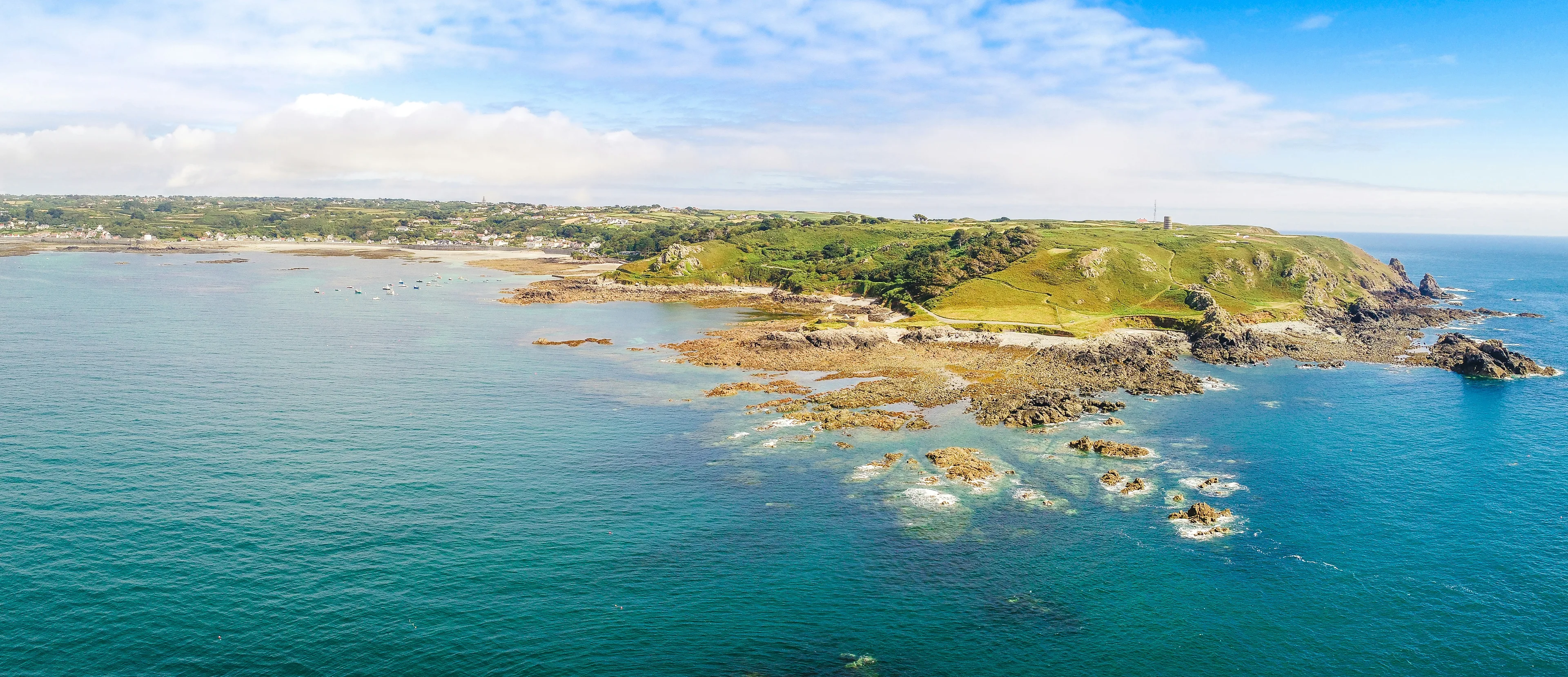 Aerial view of Guernsey