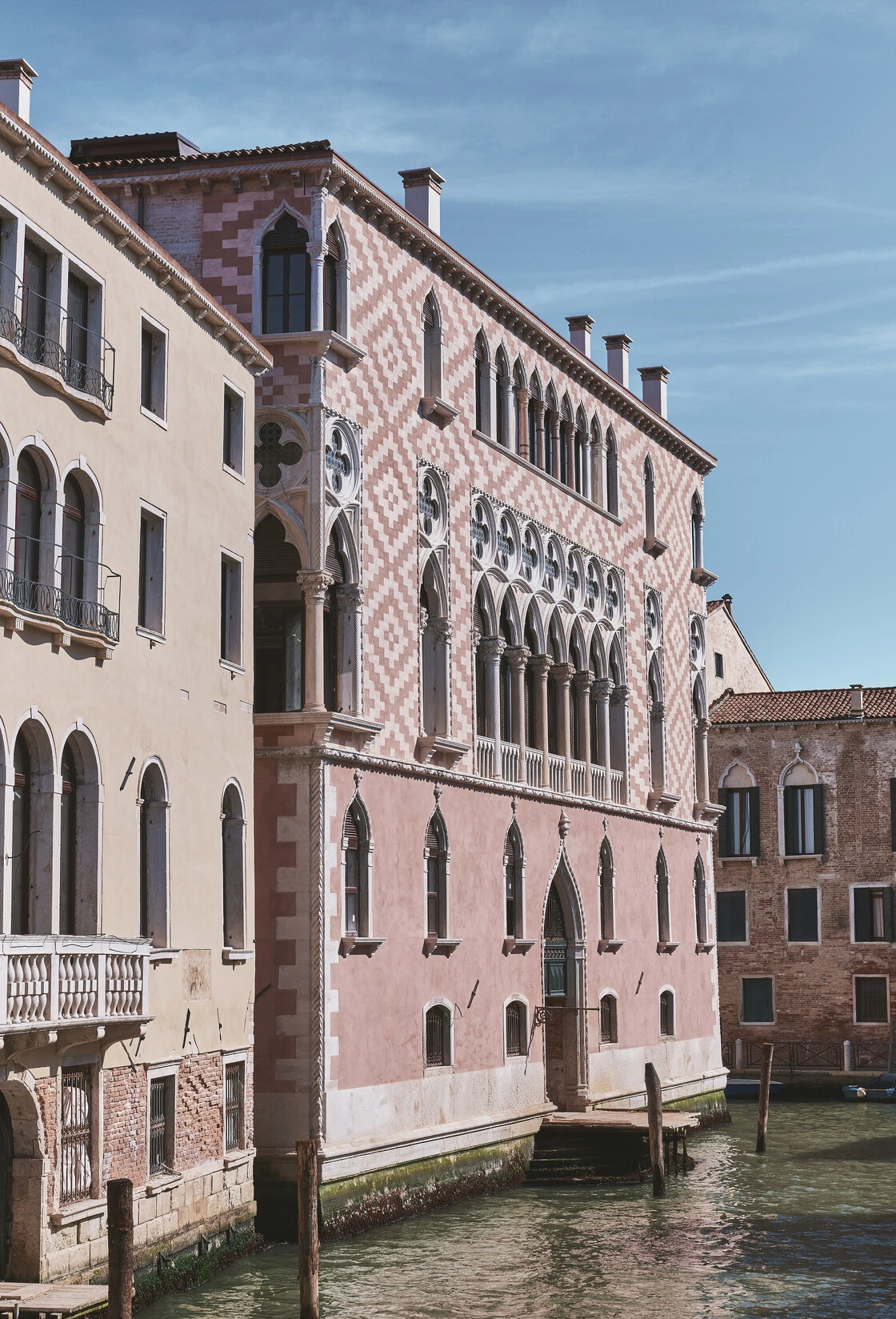 Orient Express Venezia facade at Palazzo Donà Giovannelli in Cannaregio Venice