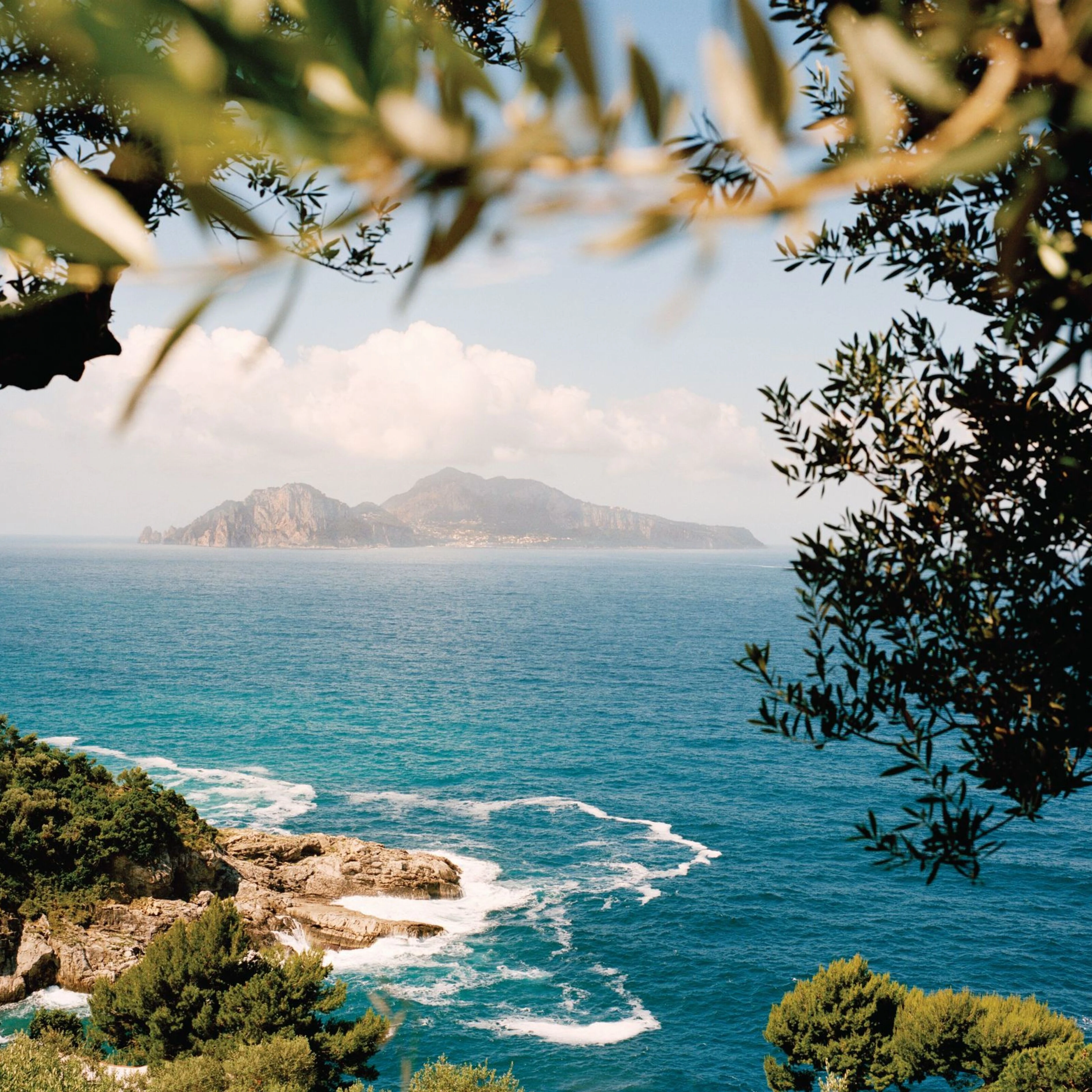 Sea view from a cliff