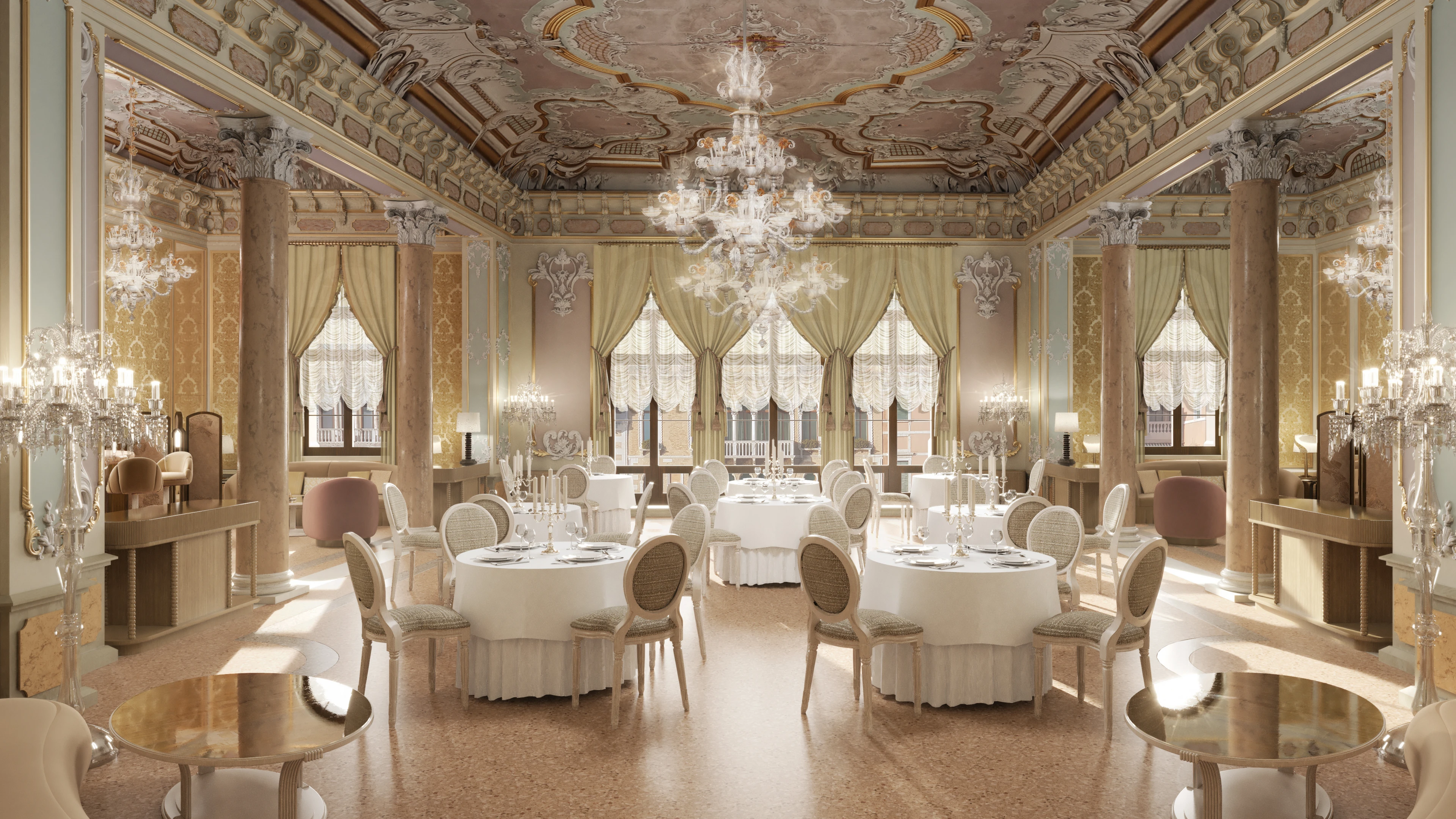 Orient Express Venezia ballroom at Palazzo Donà Giovannelli Venice