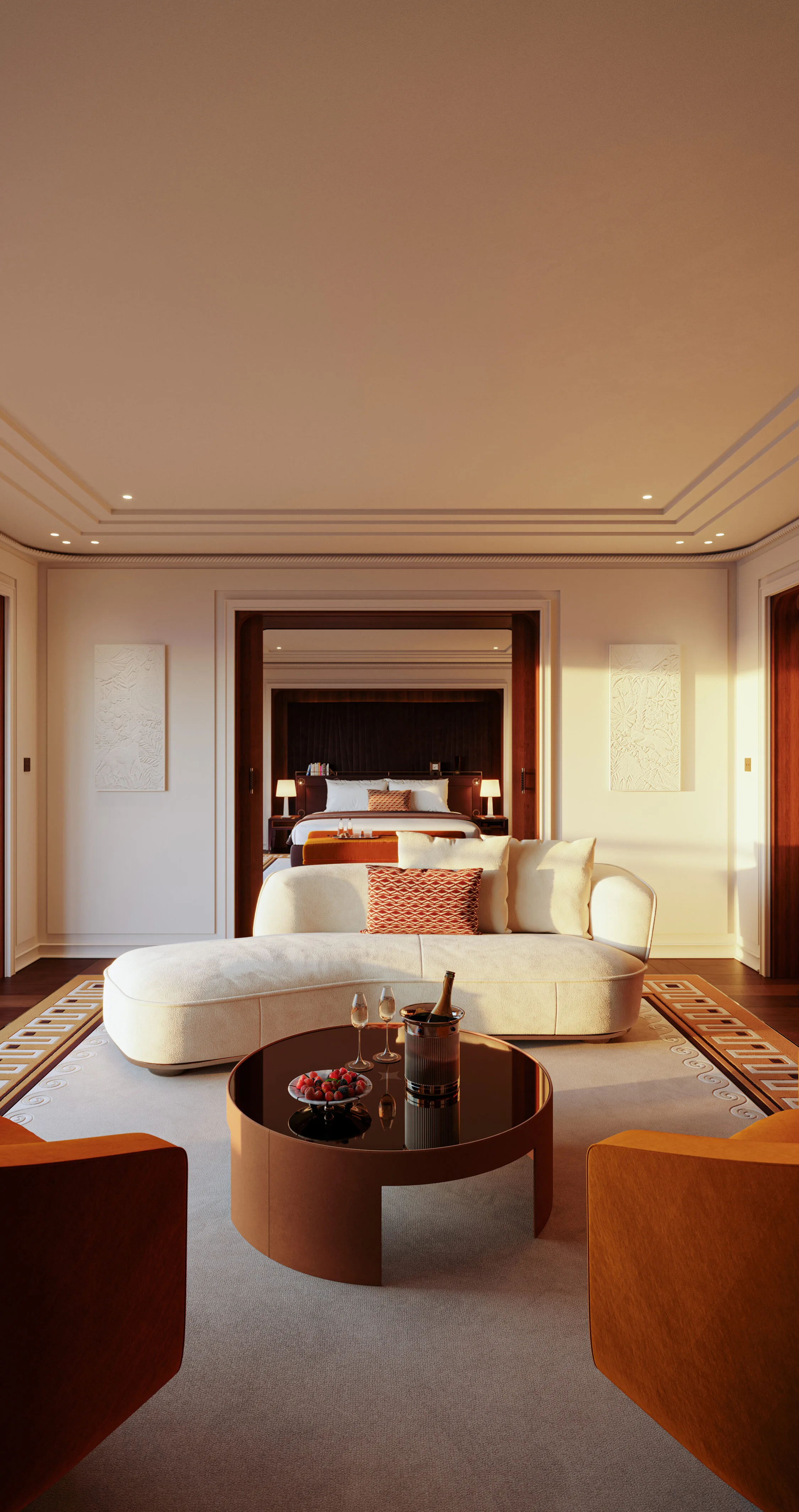 Luxury suite with living room