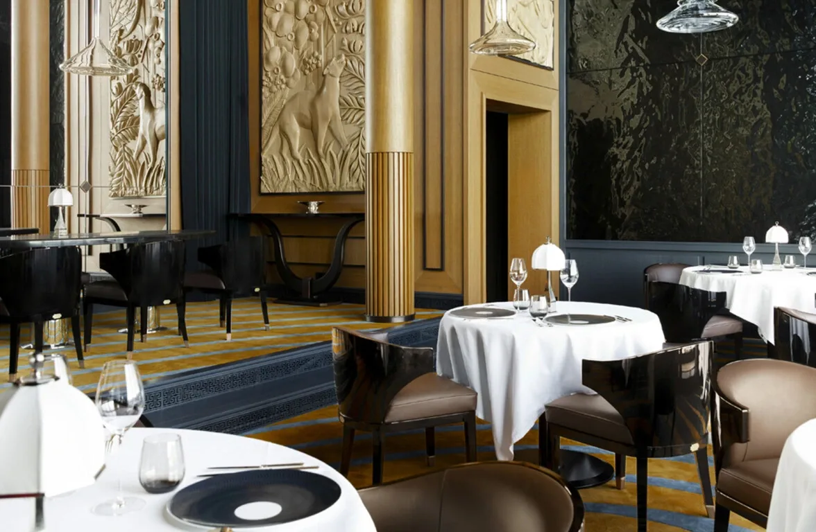 Fine-dining restaurant room 