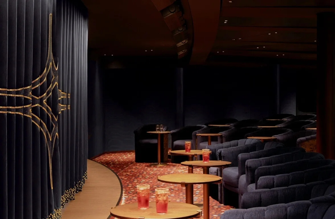 Exclusive theater aboard the yacht