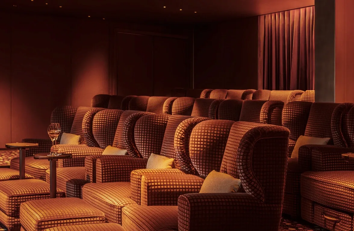 Cinema aboard Orient Express Corinthian