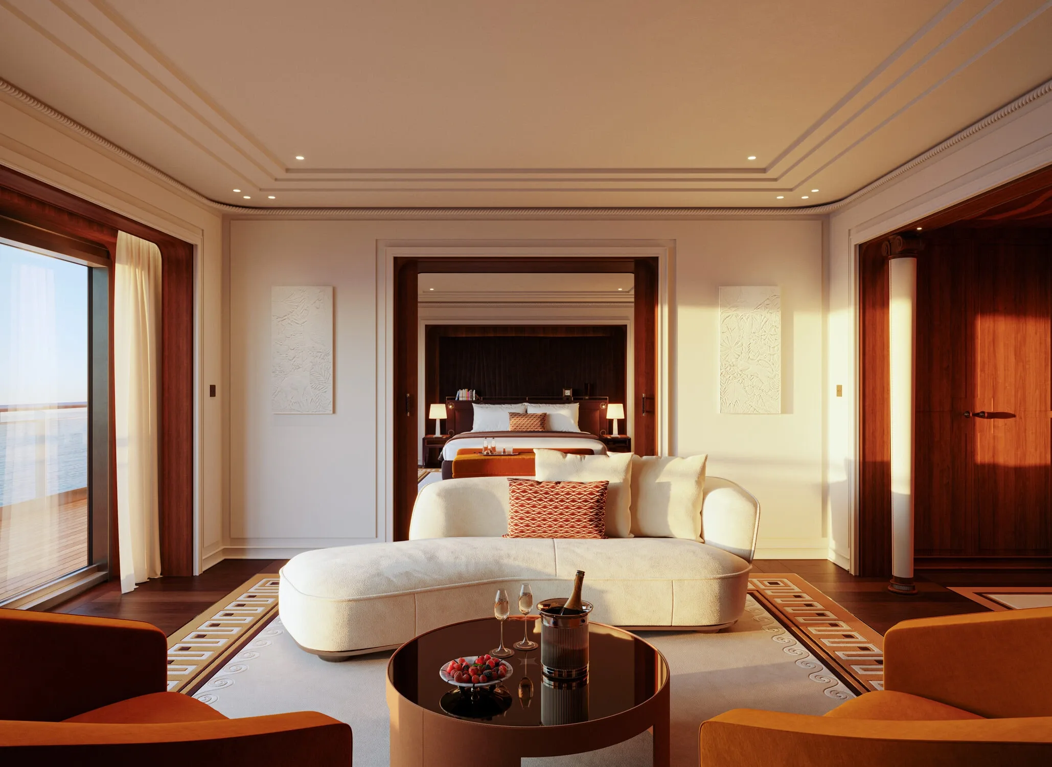 Luxury suite with living room