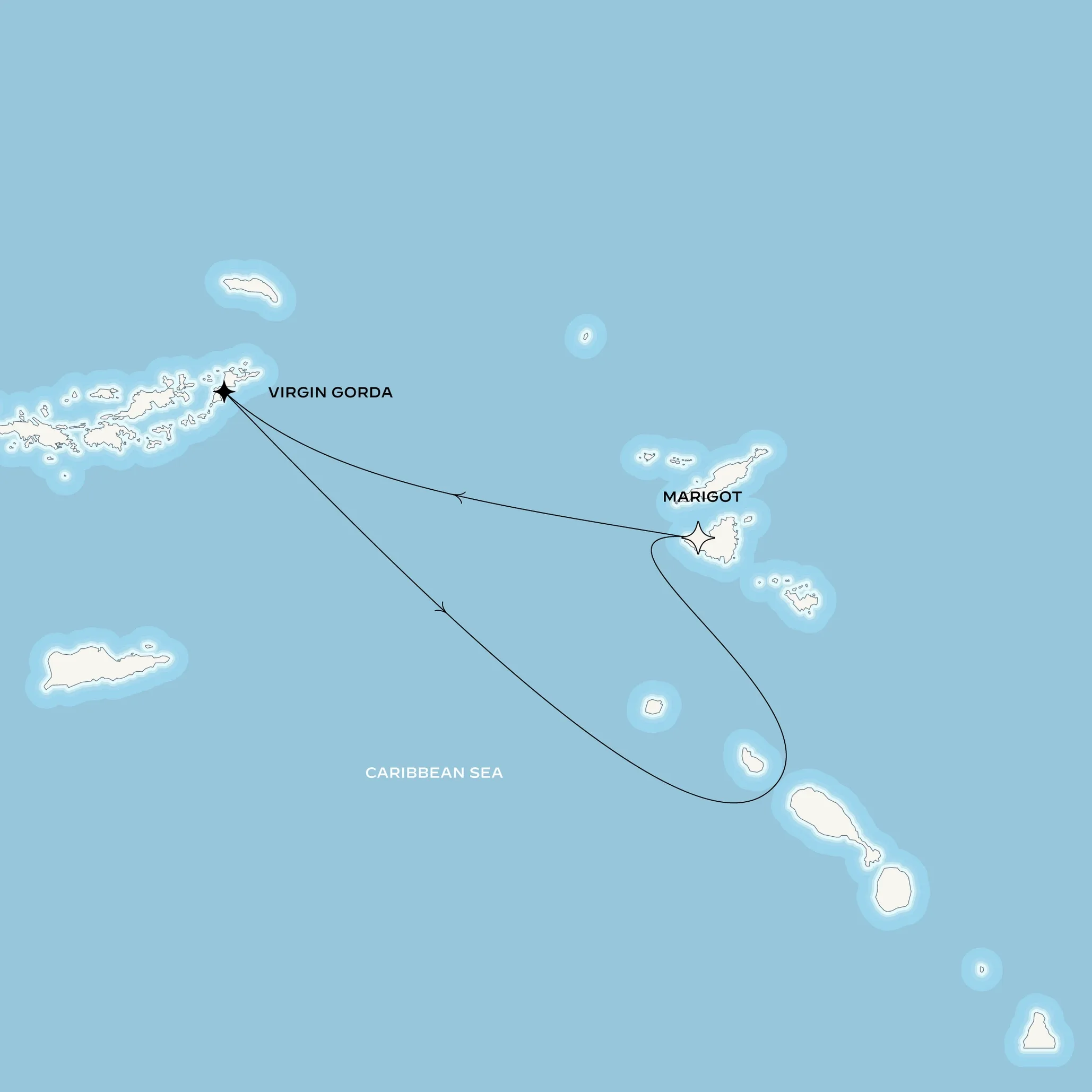 Map of the voyage