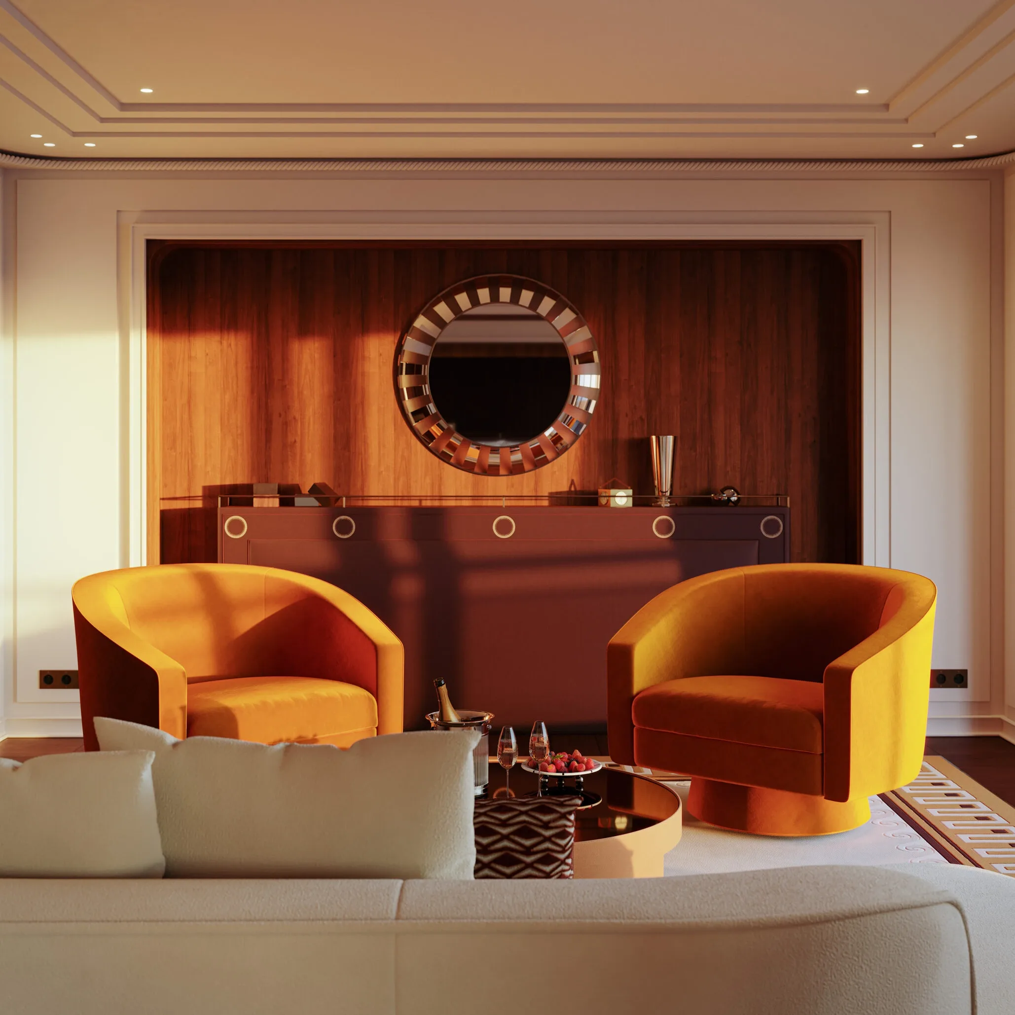 Luxury suite with living room