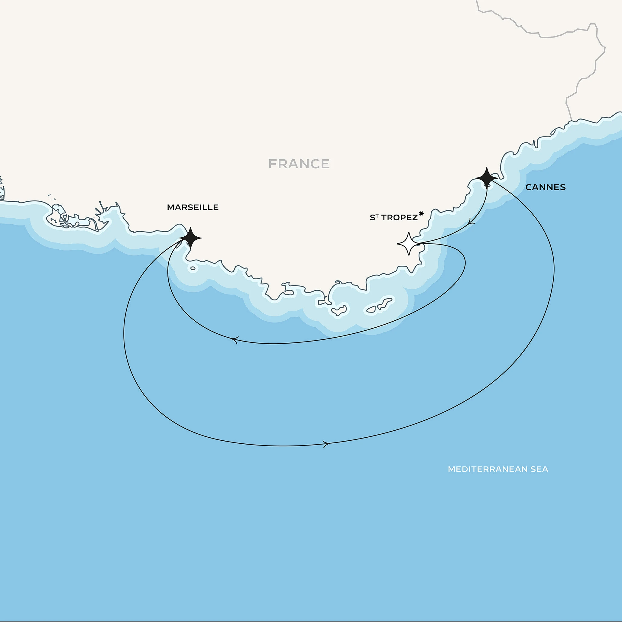 Provence & Côte d'Azur map