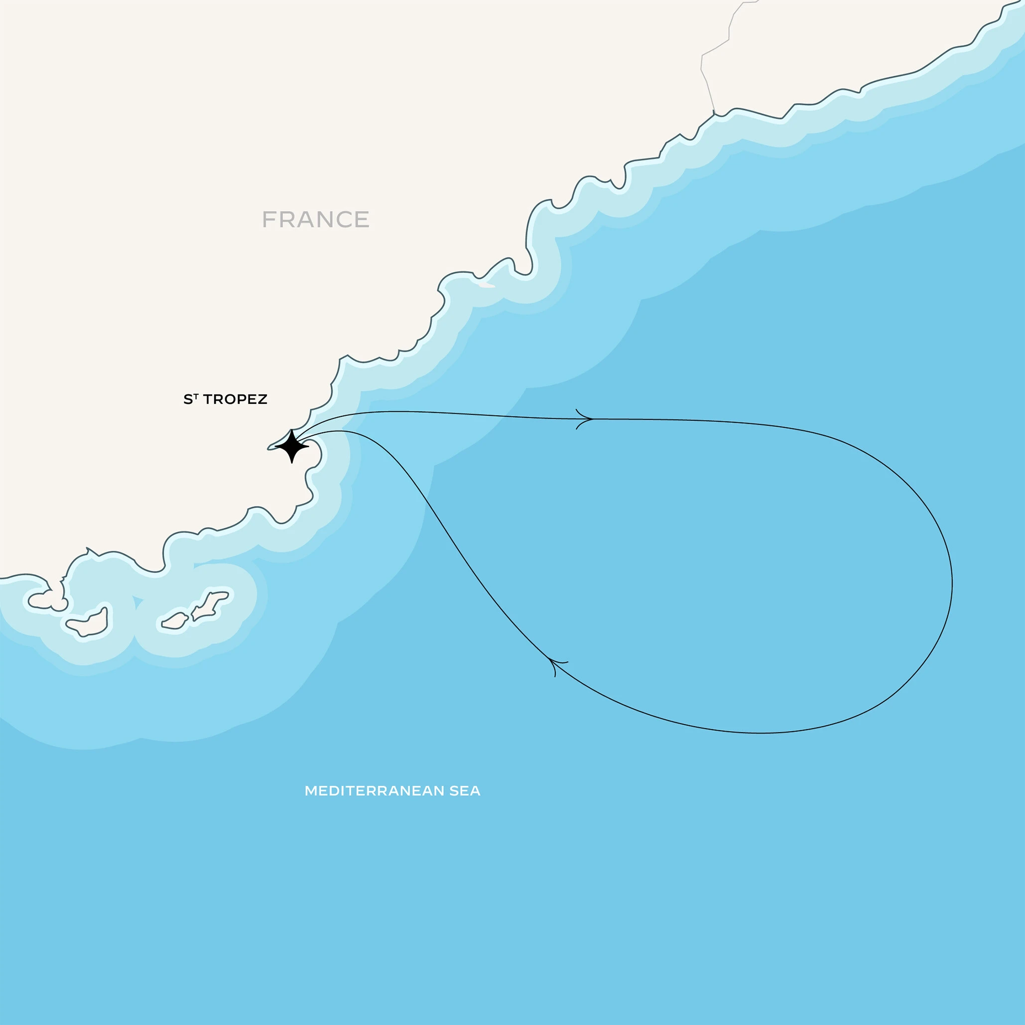 Les voiles de Saint-Tropez map