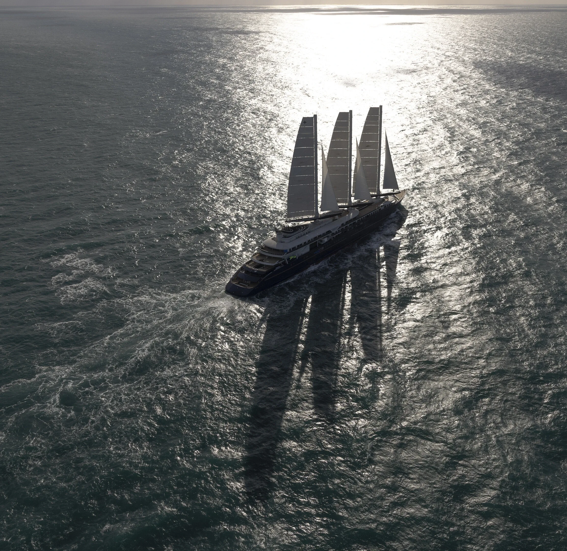 Corinthian Yacht sailing in the open sea