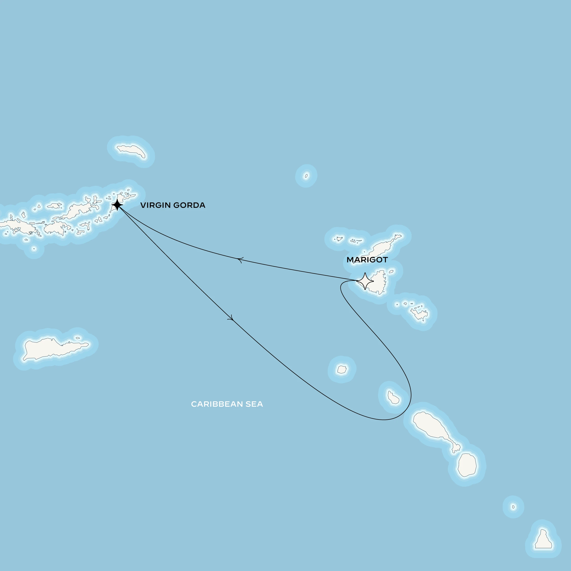 Map of the voyage