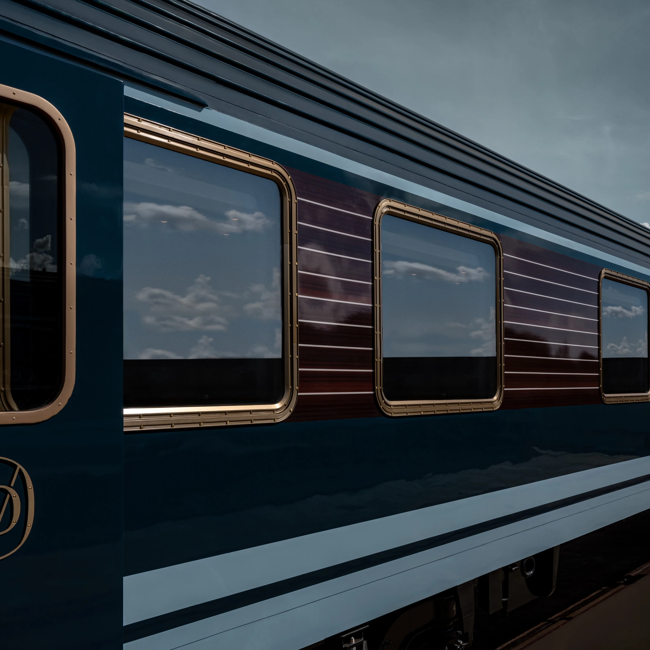Exterior view of the Orient Express train