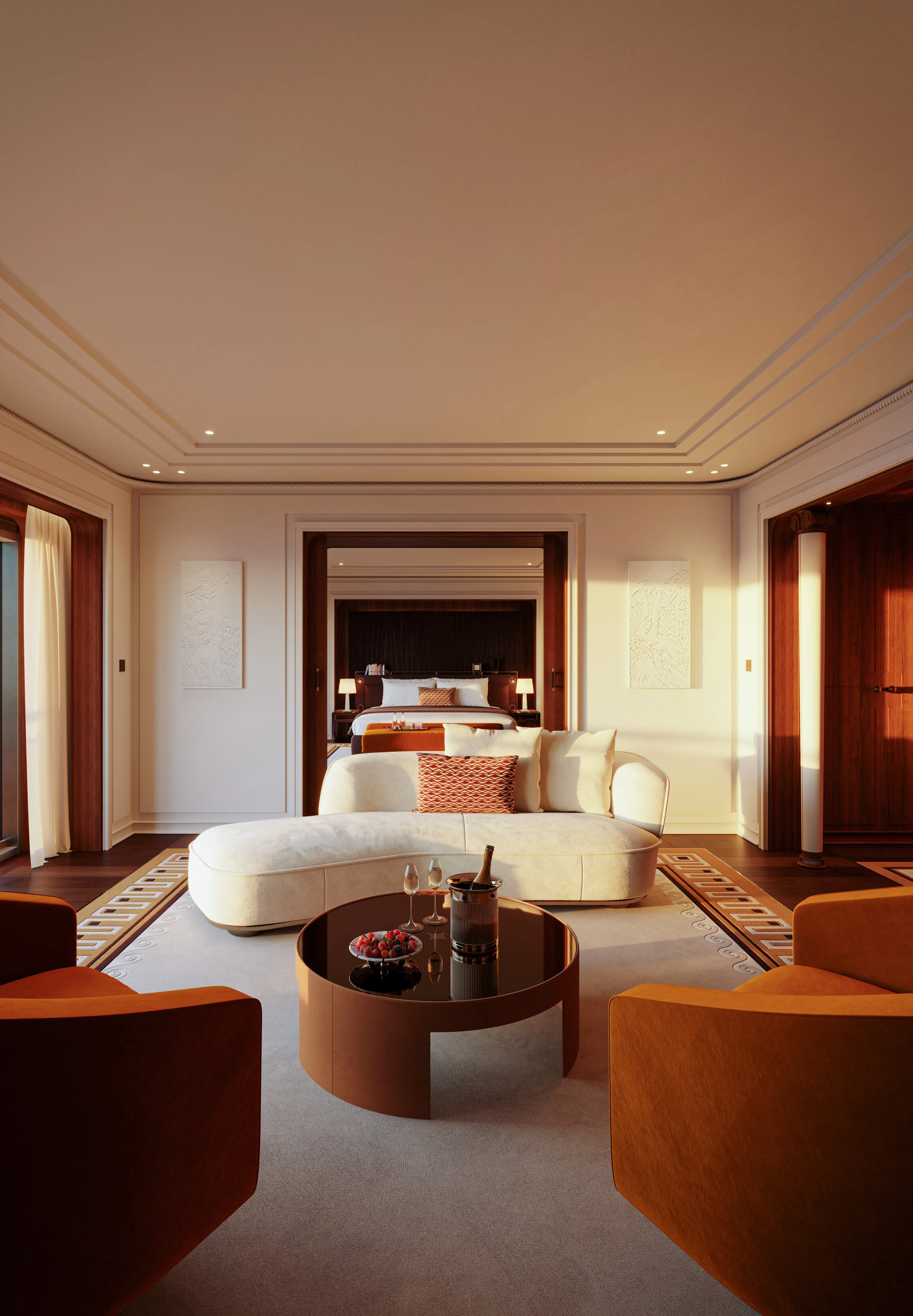 Luxury suite with living room
