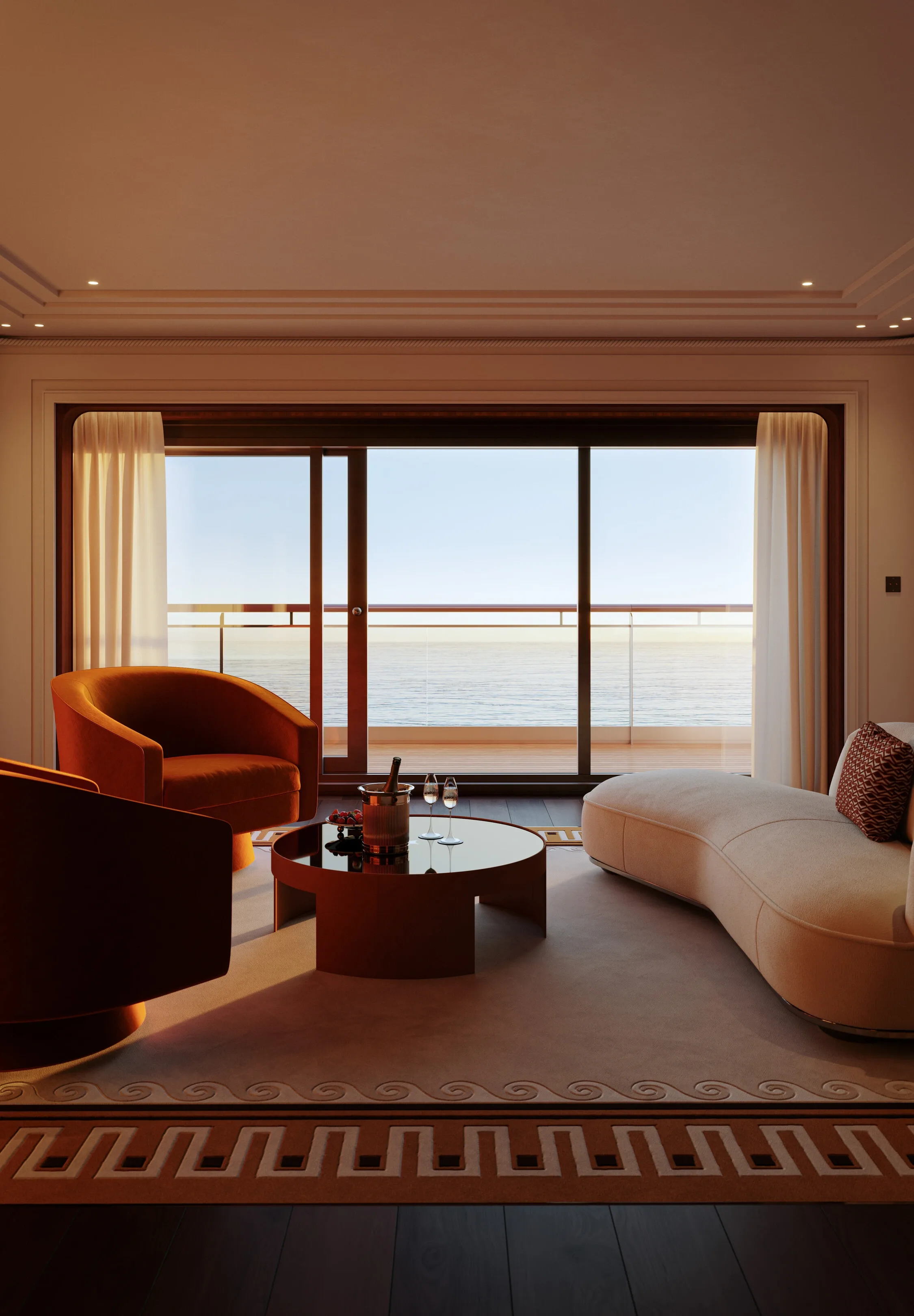 Luxury suite with living room