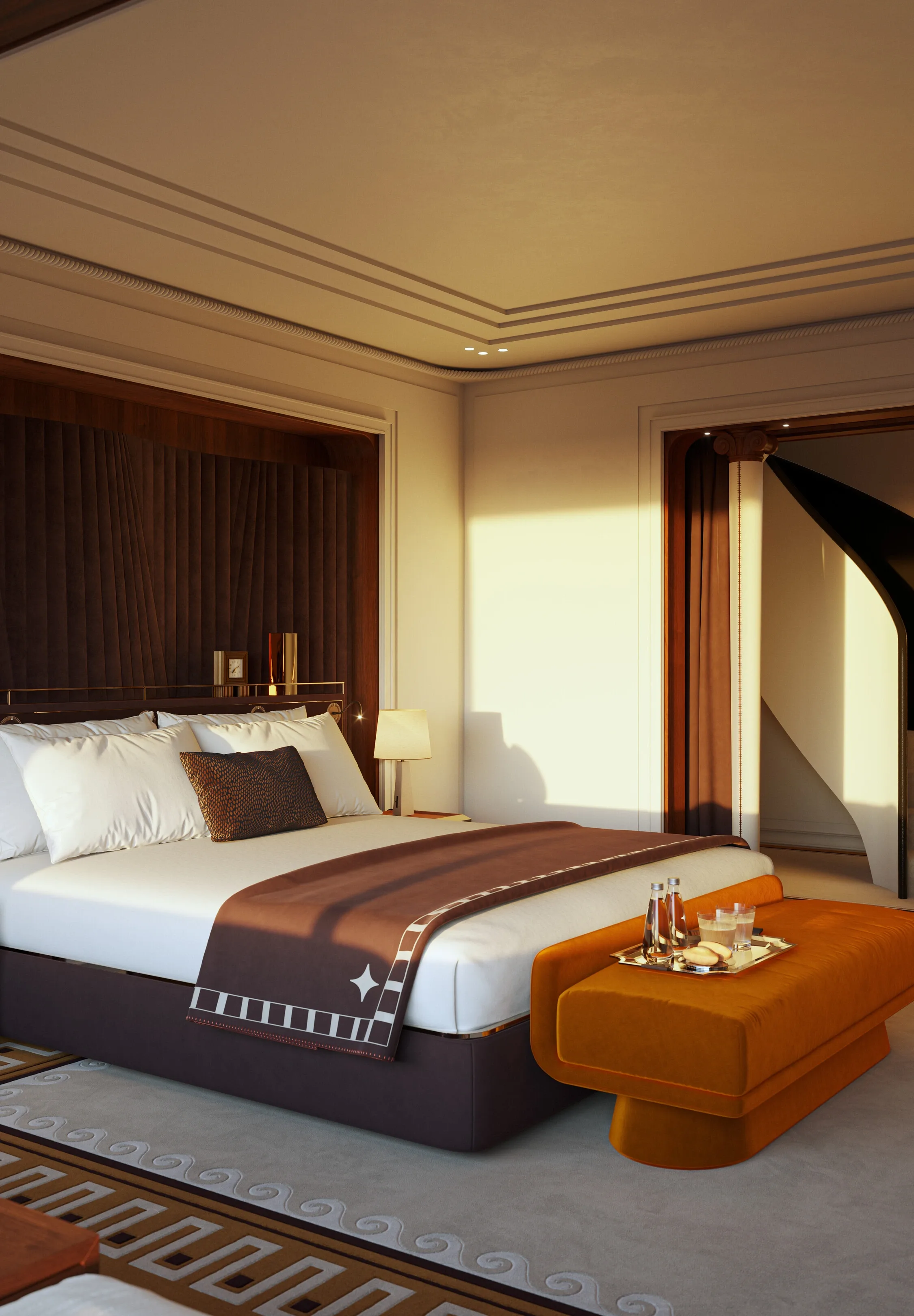 Duplex luxury suite with sea view