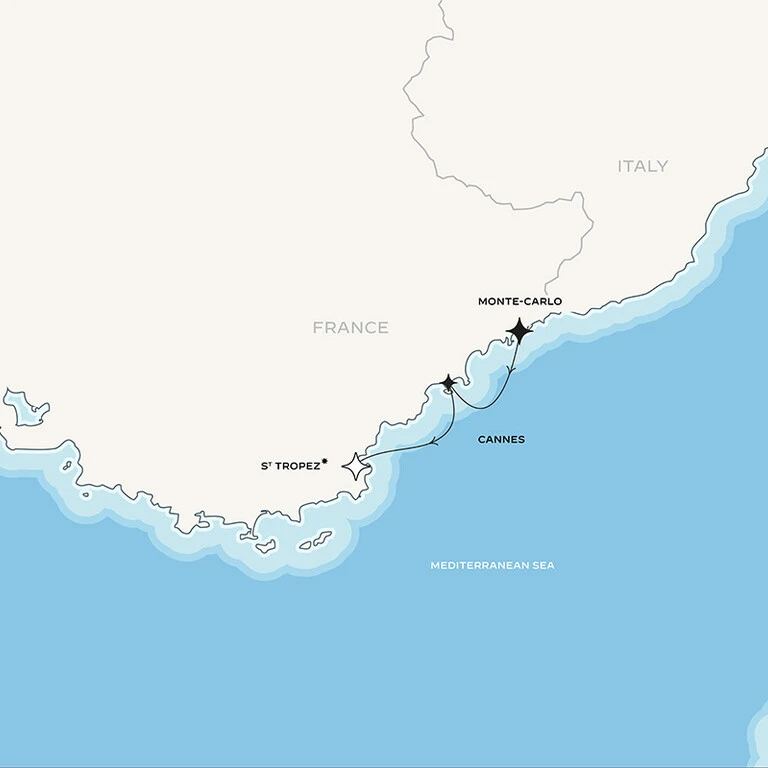 Best of French Riviera map