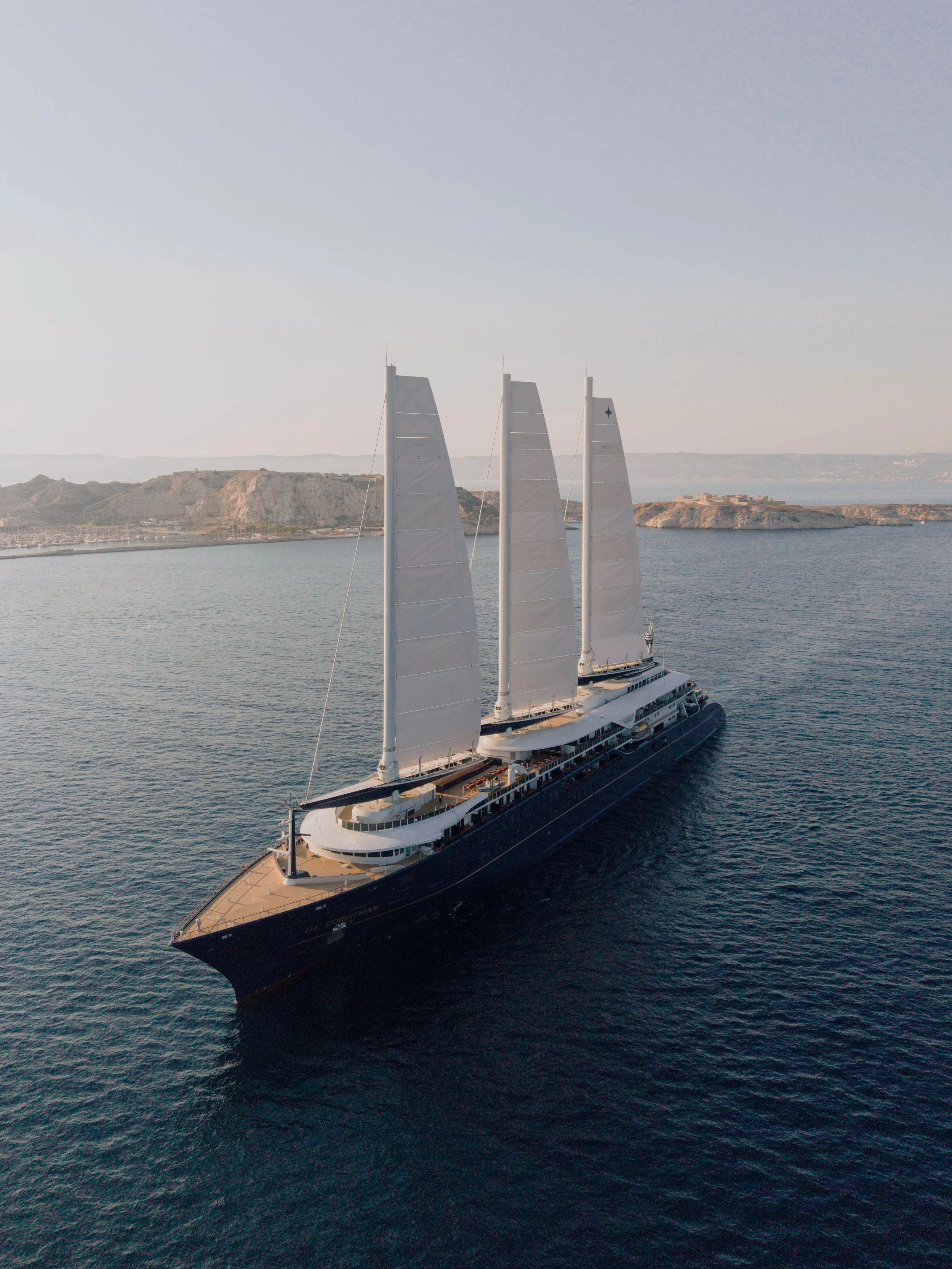 Orient Express Corinthian navigating the sea