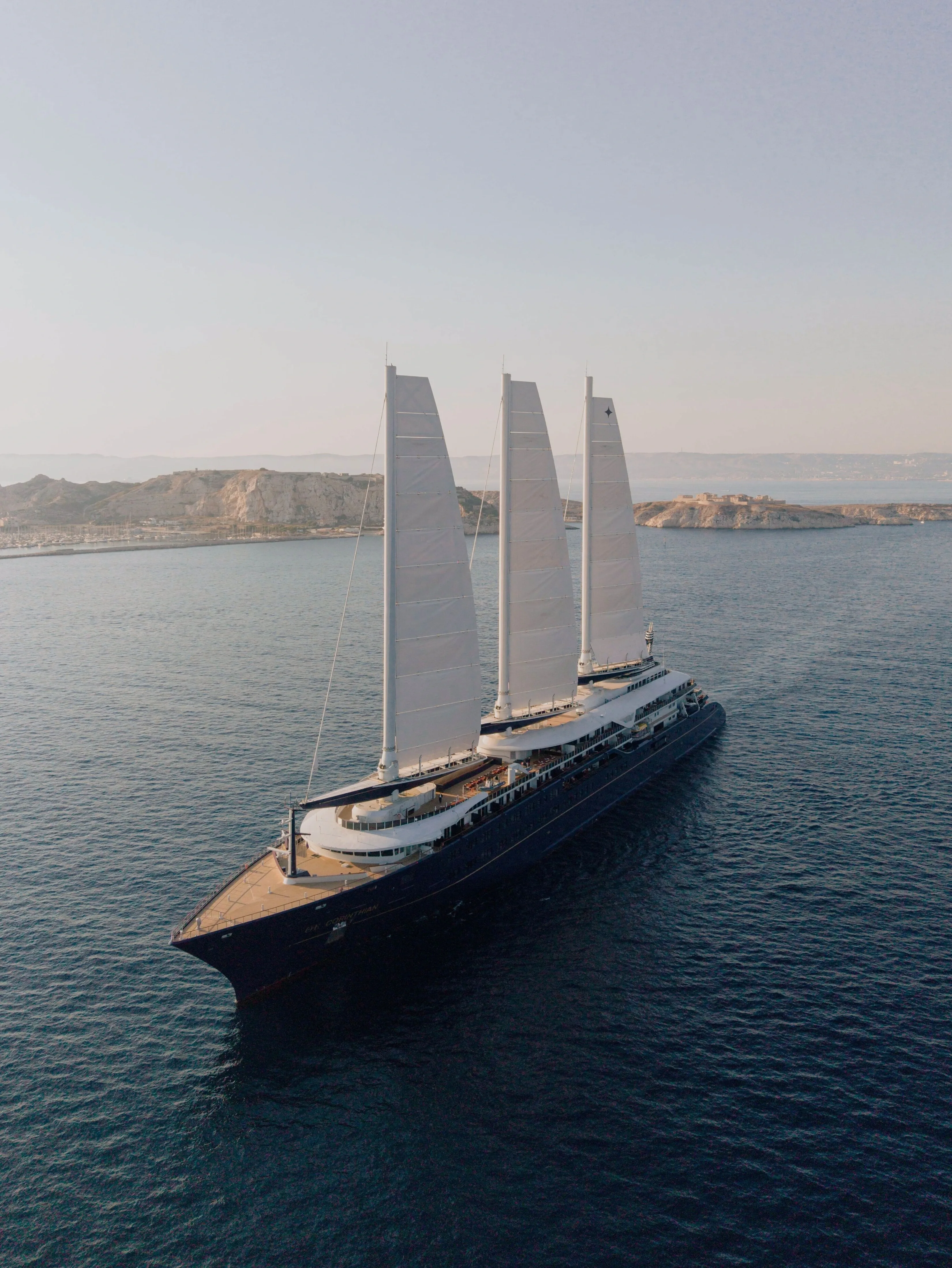 Orient Express Corinthian navigating the sea